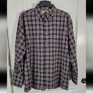 Vintage Rugged Wear Hunter's Peak Buttondown Plaid Shirt Men's Size XL
